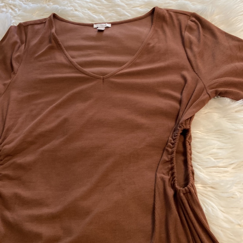DAILY RITUAL BODY SHAPE DRESS SIZE XL BRAND NEW COLOR BROWN VERY SOFT - Picture 13 of 16